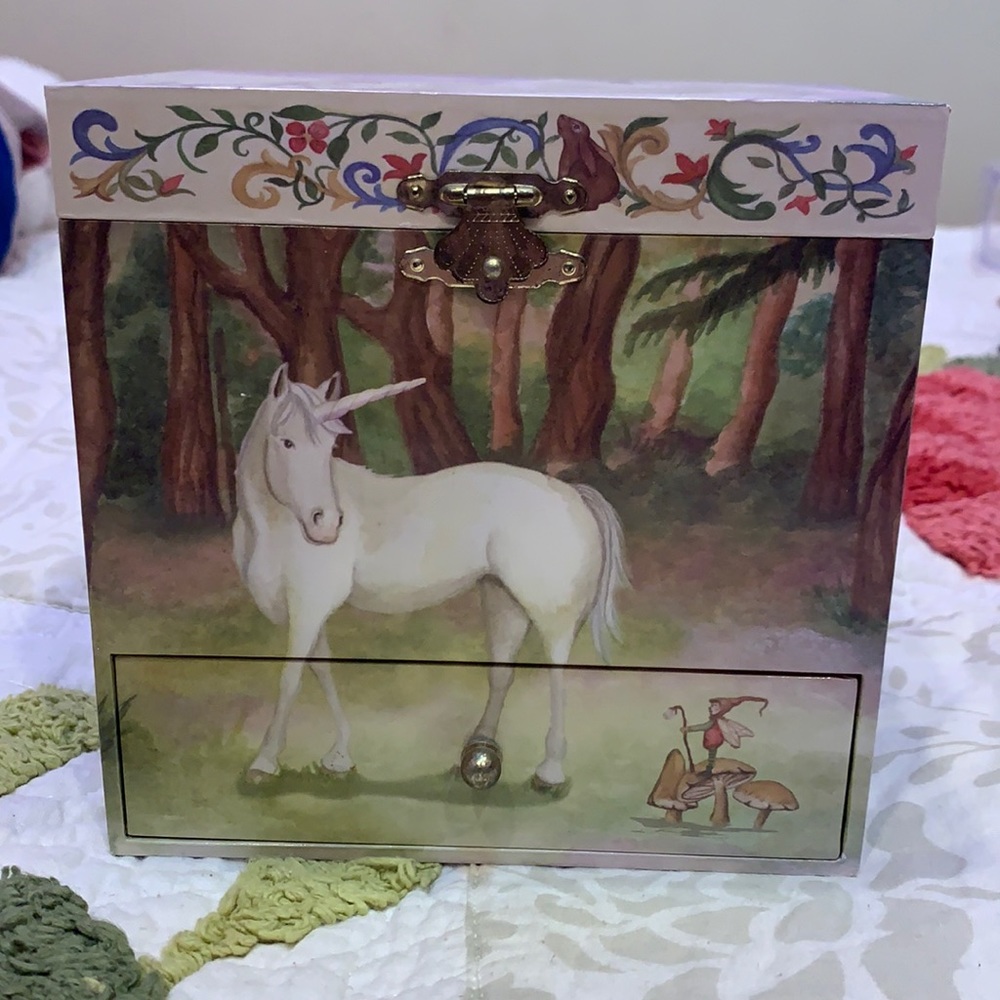 Unicorn jewelry storage box